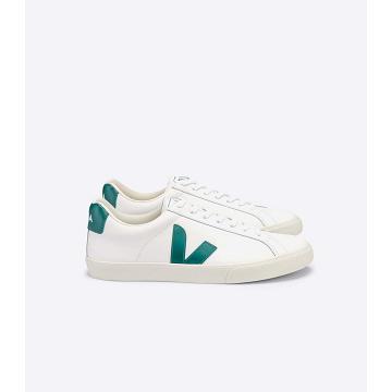 Veja ESPLAR LEATHER Tornacipő Női White/Green | HU 619KOR